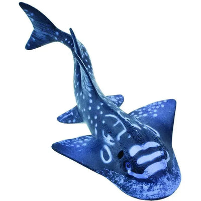 Shark Ray figurine from Safari Ltd, featuring detailed blue and white patterns, resembling a real shark ray.