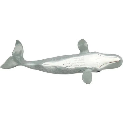 Sperm whale figurine from Safari Ltd, featuring a detailed design with textured skin and a glossy finish.