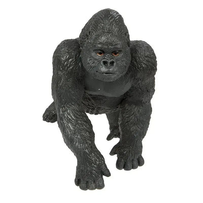 Lowland gorilla figurine by Safari Ltd, featuring detailed fur texture and realistic facial expression.