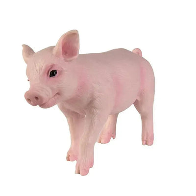 Realistic pink piglet toy with detailed facial features, part of the Safari Piglet Incredible Creatures series.