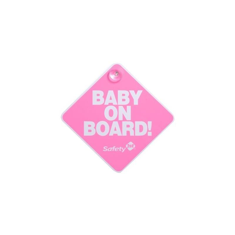 Safety 1st Baby On Board Sign (Pink) Image 1