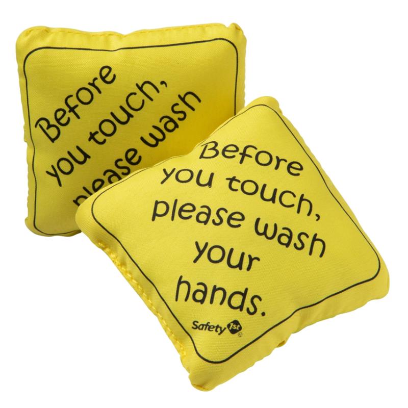 Safety 1St - No Germs On Board Sign 2Pk, Yellow Image 1
