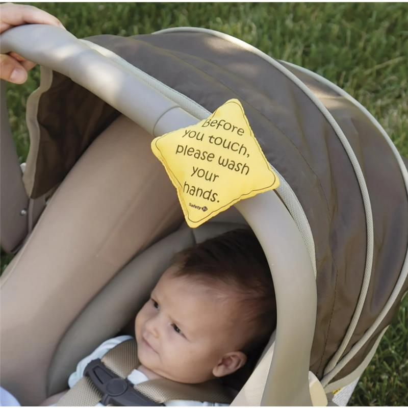 Safety 1St - No Germs On Board Sign 2Pk, Yellow Image 2