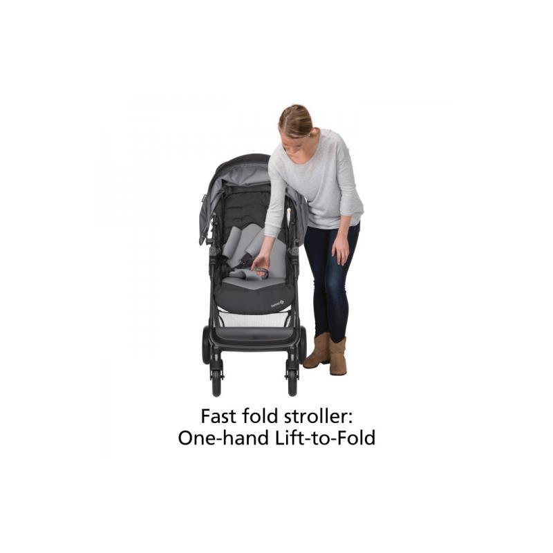 Safety 1St Smooth Ride Stroller Travel System, Monument Image 5