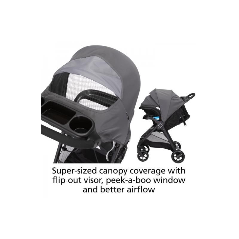Safety 1St Smooth Ride Stroller Travel System, Monument Image 5