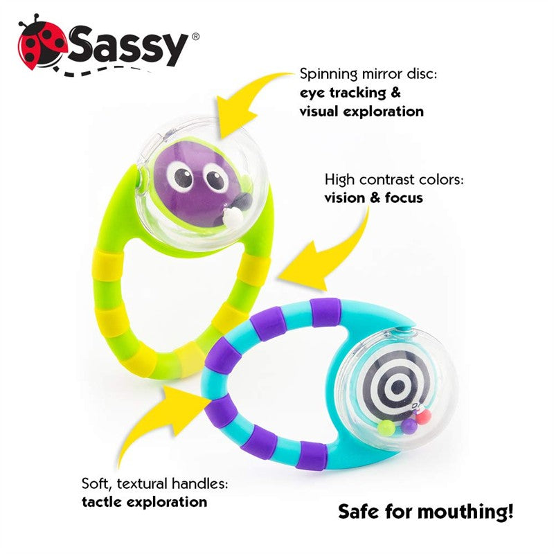 Sassy Flip & Grip Rattle 2-Piece Set Image 4