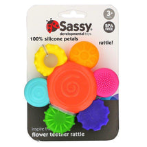 Sassy - Flower Silicone Rattle Teether Image 3