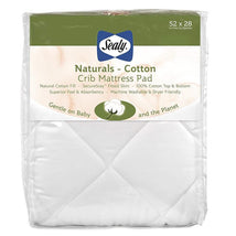 Sealy Naturals Cotton Crib Mattress Pad Image 1