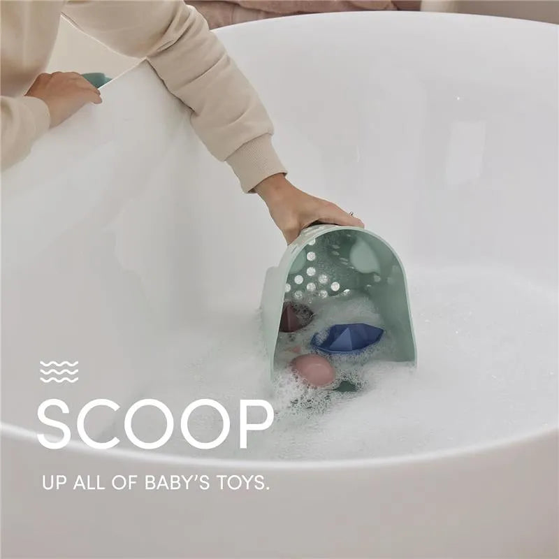 Shnuggle - Ellie Bath Toy Storage Scoop, Eucalyptus Green Image 6