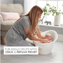 Shnuggle - Newborn Baby Bath With Plug, Pebble Grey Image 6