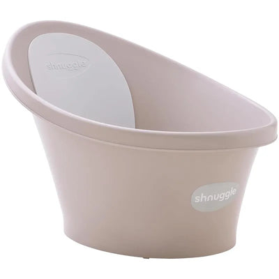 Shnuggle - Newborn Baby Bath With Plug, Taupe Image 1