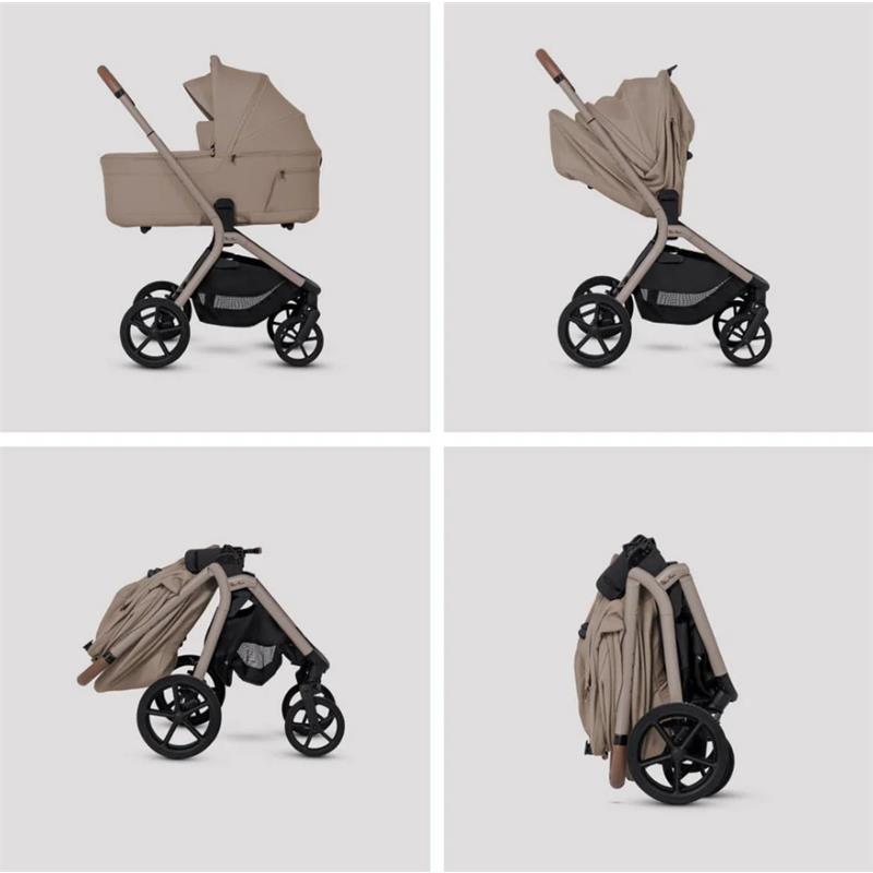 Silver Cross Breez Modular Stroller & Bassinet Bundle, Champagne Image 12
