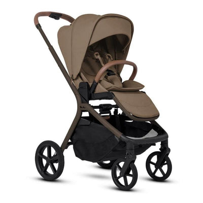 Silver Cross Breez Modular Stroller in Maple color, featuring a reclining seat, adjustable canopy, and undercarriage storage.