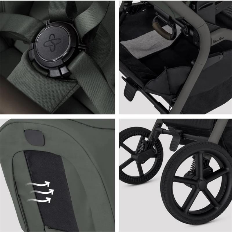 Silver Cross Breez Modular Stroller & Bassinet Bundle, Pewter Image 8