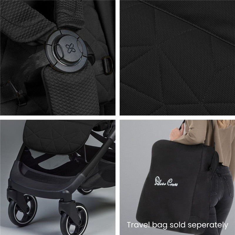 Silver Cross - Clic Lightweight Stroller, Space (Black) Image 5