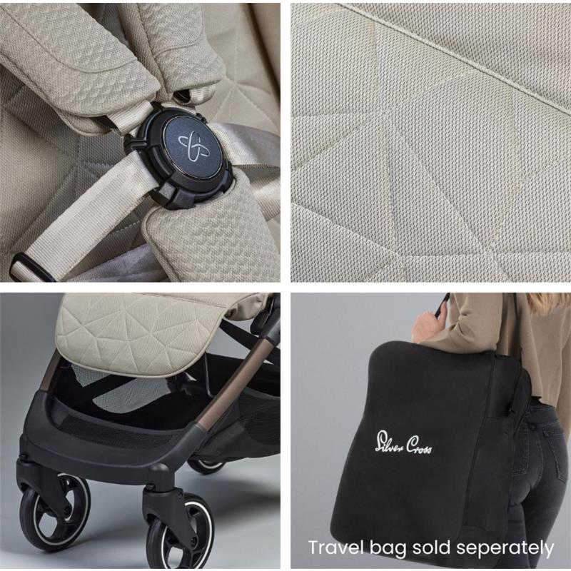 Silver Cross Clic Lightweight Stroller, Latte