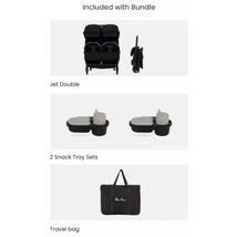 Silver Cross - Jet Lightweight Double Stroller + Essentials Bundle, Black Image 2