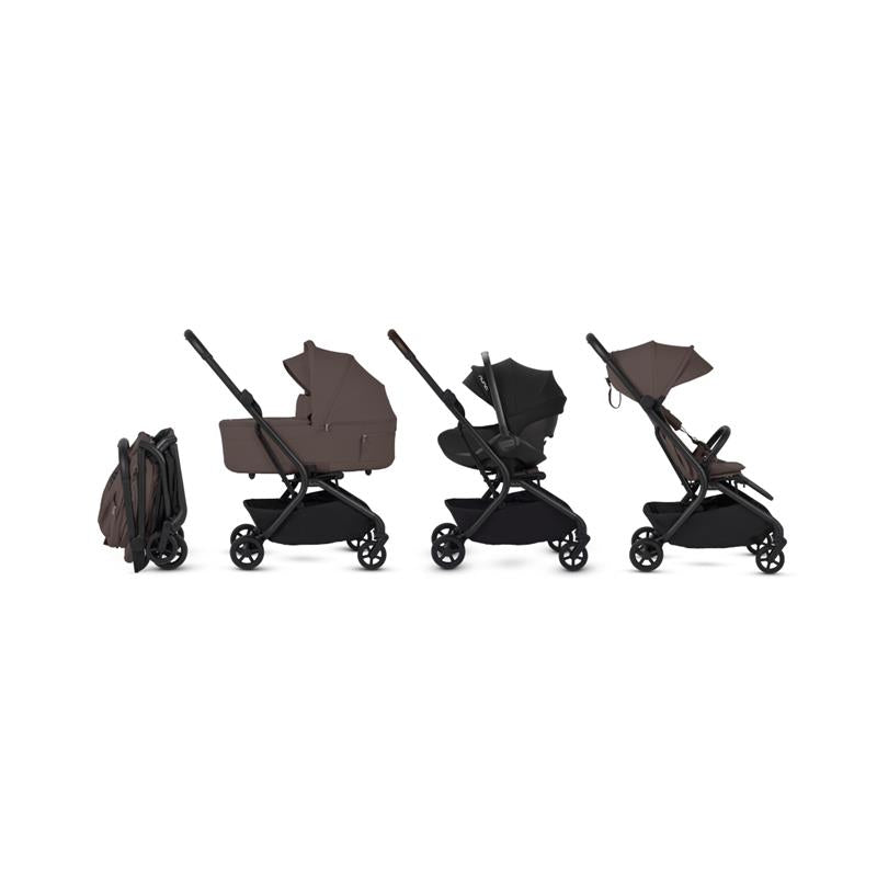 cybex silver cross Silver Cross - Nia Compact Folding Bassinet, Chocolate