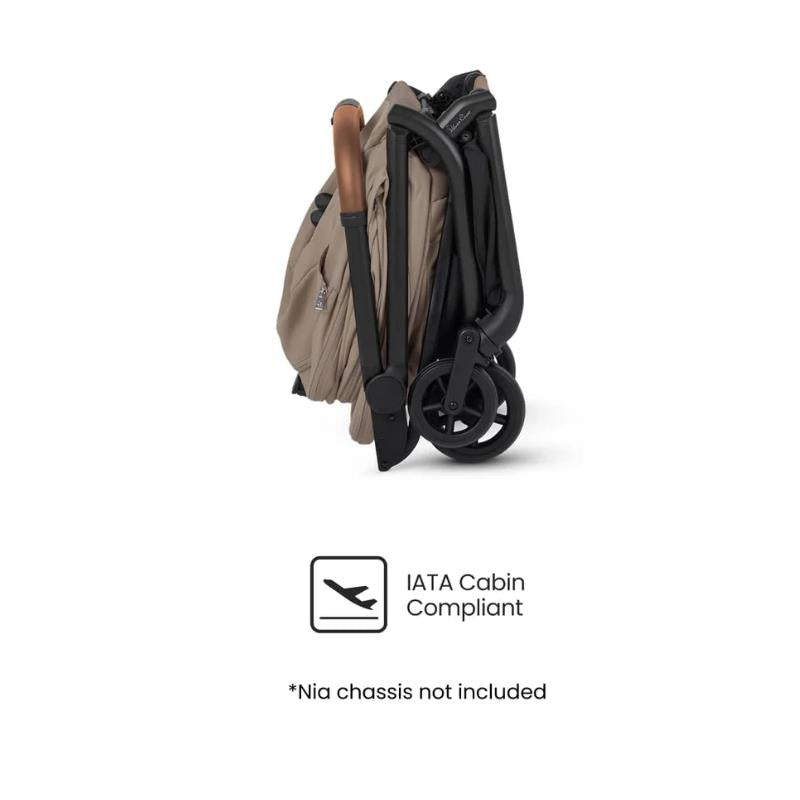 Silver Cross Nia Compact Travel Stroller & Bassinet Bundle, Champagne Image 10