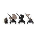 Silver Cross Nia Compact Travel Stroller & Bassinet Bundle, Champagne Image 4