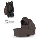 Silver Cross Nia Compact Travel Stroller & Bassinet Bundle, Chocolate Image 11