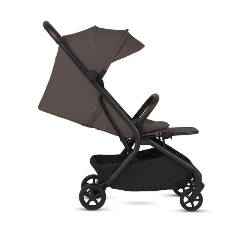 Silver Cross Nia Compact Travel Stroller & Bassinet Bundle, Chocolate Image 4