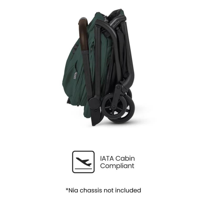 Silver Cross Nia Compact Travel Stroller & Bassinet Bundle, Conifer Image 11