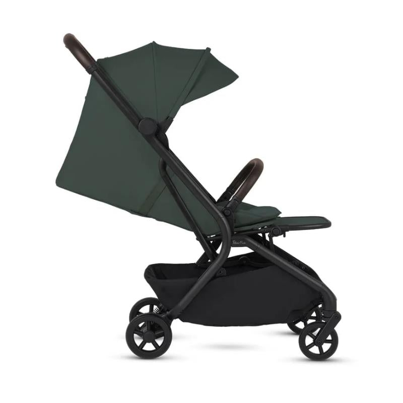 Silver Cross Nia Compact Travel Stroller & Bassinet Bundle, Conifer Image 5