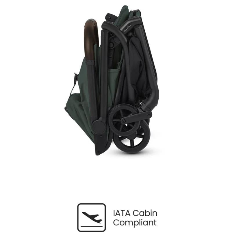 Silver Cross Nia Compact Travel Stroller & Bassinet Bundle, Conifer Image 9
