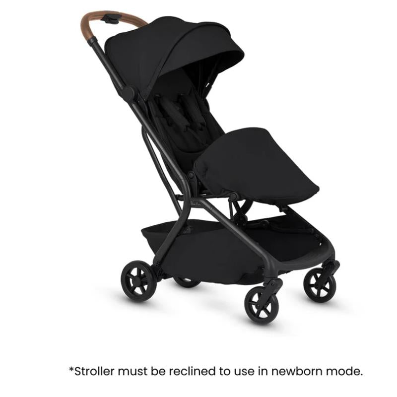 bassinet travel stroller Silver Cross Nia Compact Travel Stroller & Bassinet Bundle, Onyx
