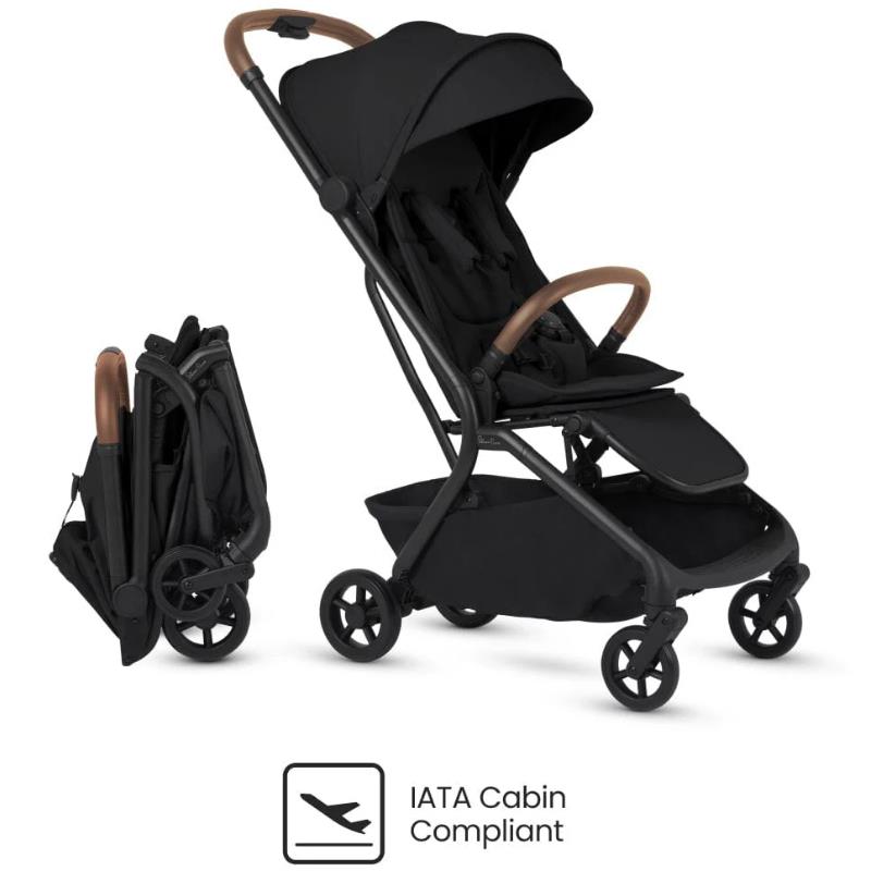 Silver Cross Nia Compact Travel Stroller & Bassinet Bundle, Onyx Image 9