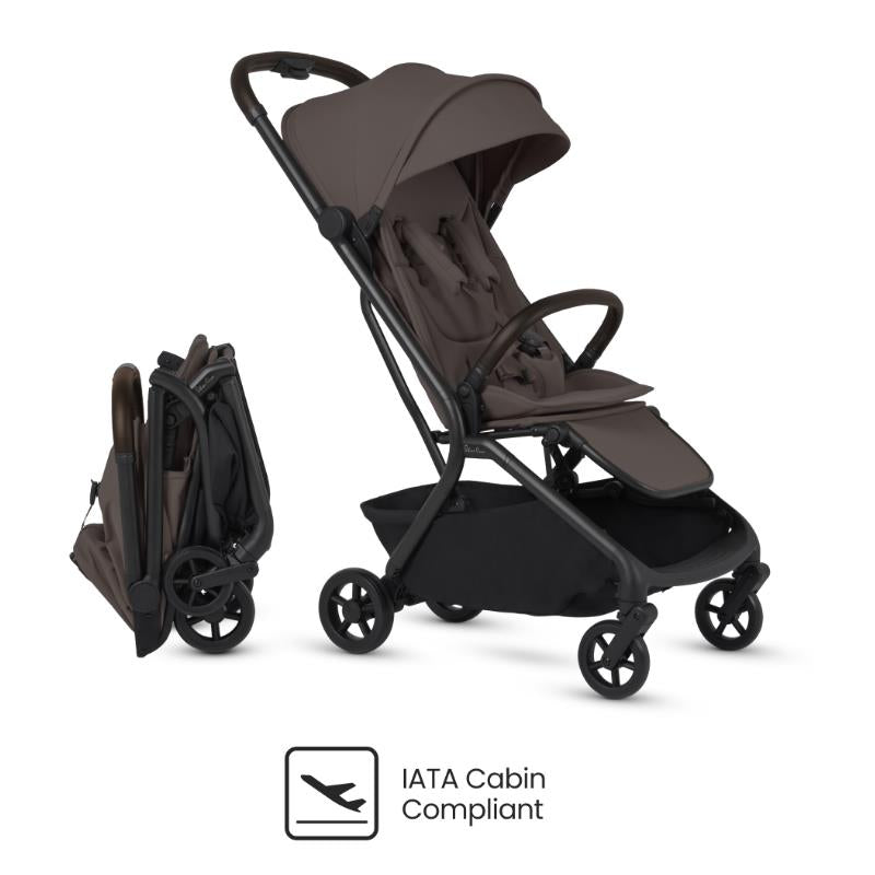 Silver Cross - Nia Compact Travel Stroller, Chocolate
