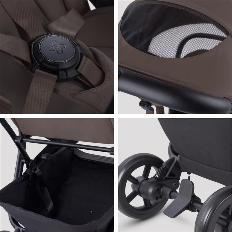 Silver Cross - Nia Compact Travel Stroller, Chocolate | MacroBaby