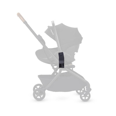 Nia Universal Car Seat Adapters in black, designed to attach car seats securely to strollers.