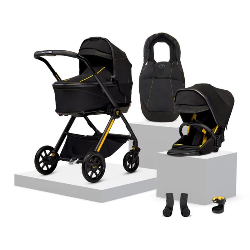 Silver Cross Reef AL Giallo Stroller Bassinet Bundle