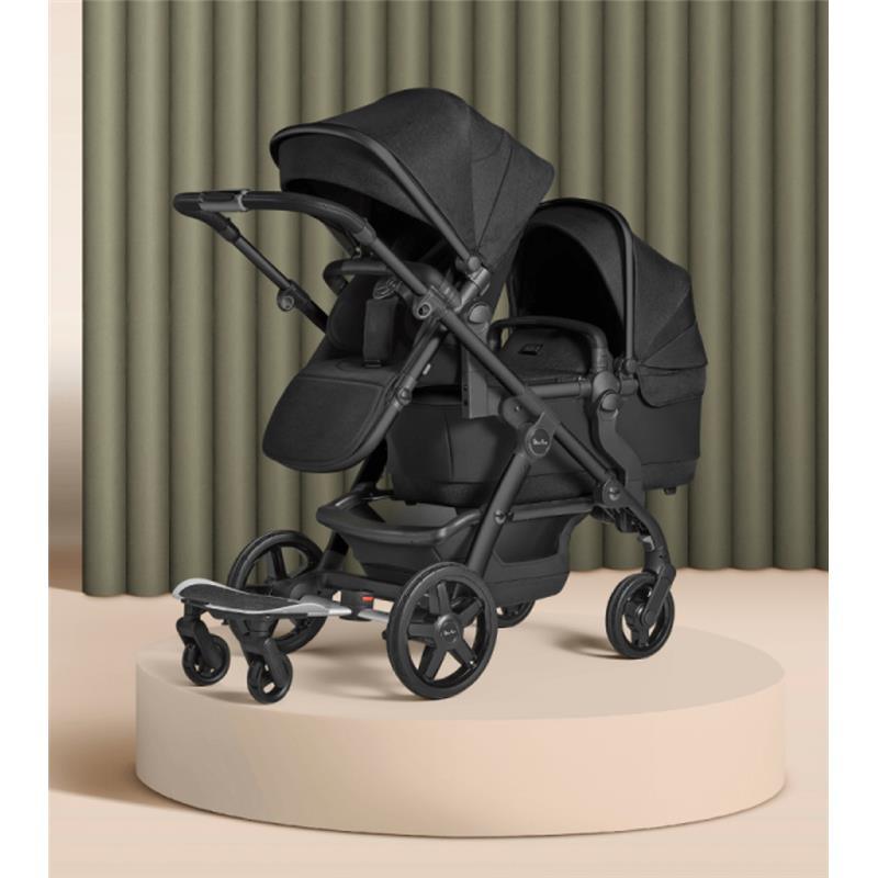 Silver Cross Wave Baby Stroller | Single to Double Stroller, Onyx Image 8