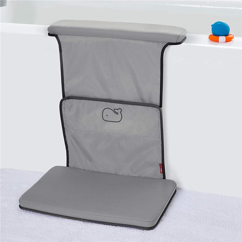Skip Hop Baby Bath Moby All-In-One Elbow Saver & Kneeler, Grey Image 4