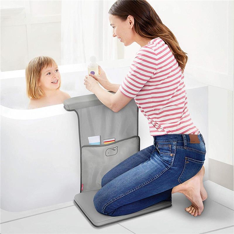Skip Hop Baby Bath Moby All-In-One Elbow Saver & Kneeler, Grey Image 8