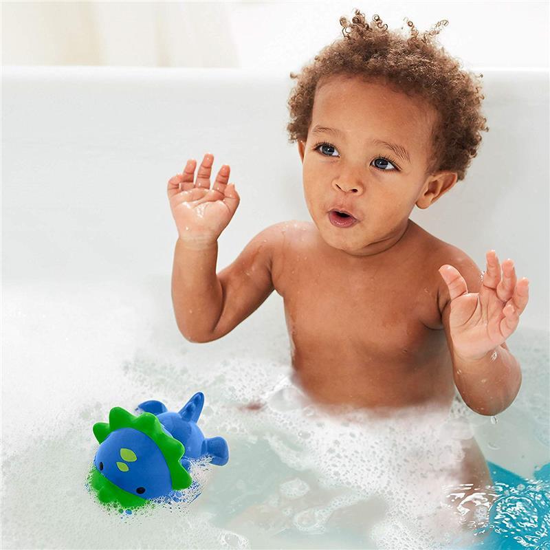 Skip Hop Baby Bath Toy Light-Up Dino, Green/Blue Image 7