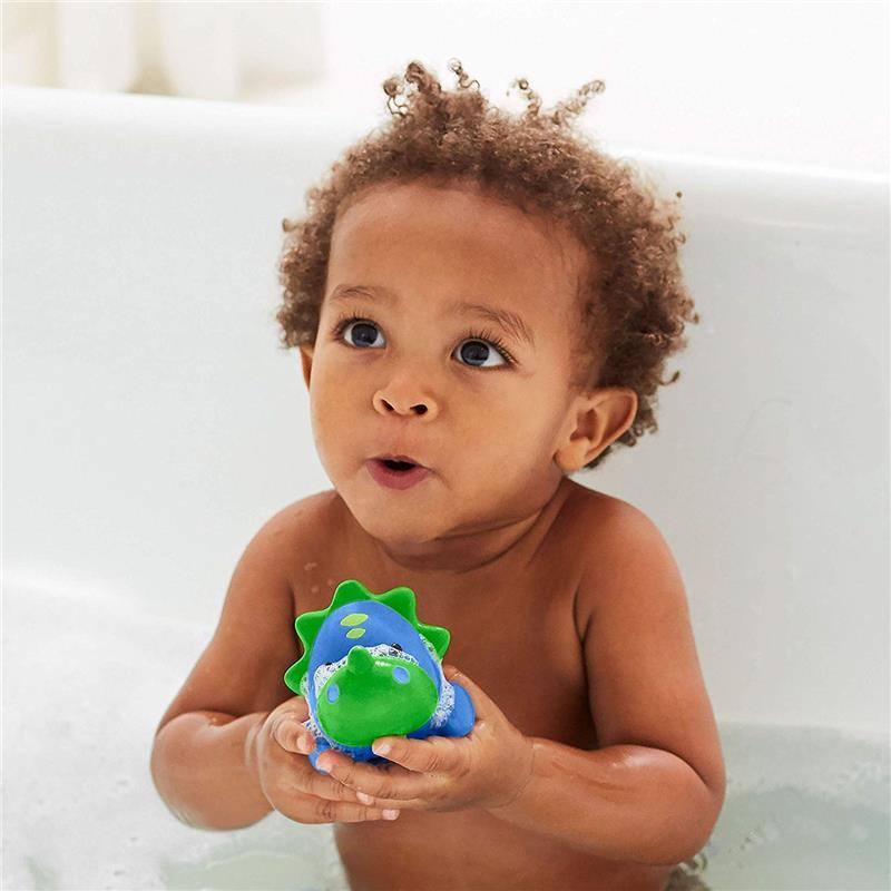 Skip Hop Baby Bath Toy Light-Up Dino, Green/Blue Image 5