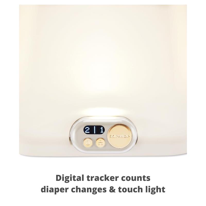 Skip Hop Baby Changing Pad Nursery Style Light-Up & Diaper Change, Oat Image 3