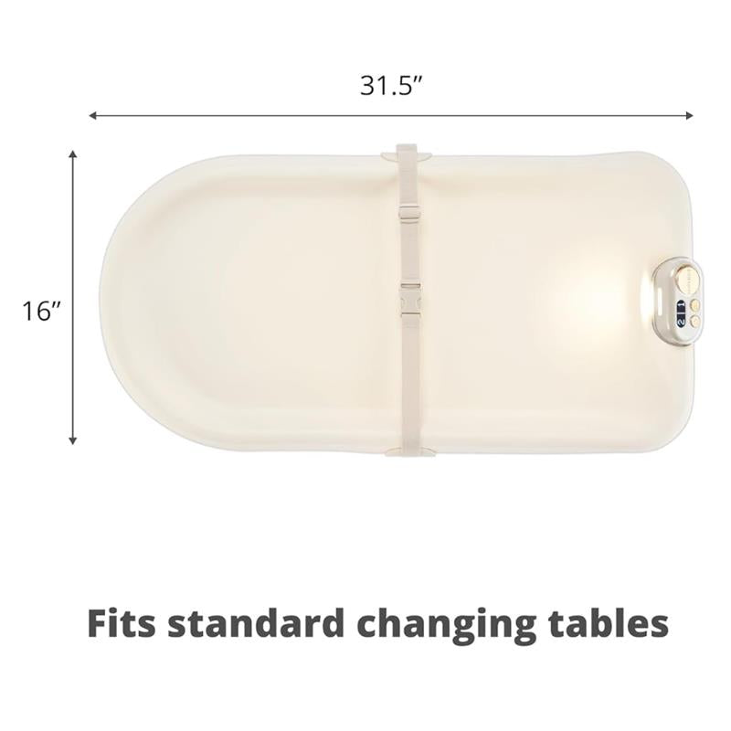 Skip Hop Baby Changing Pad Nursery Style Light-Up & Diaper Change, Oat Image 5