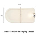 Skip Hop Baby Changing Pad Nursery Style Light-Up & Diaper Change, Oat Image 5
