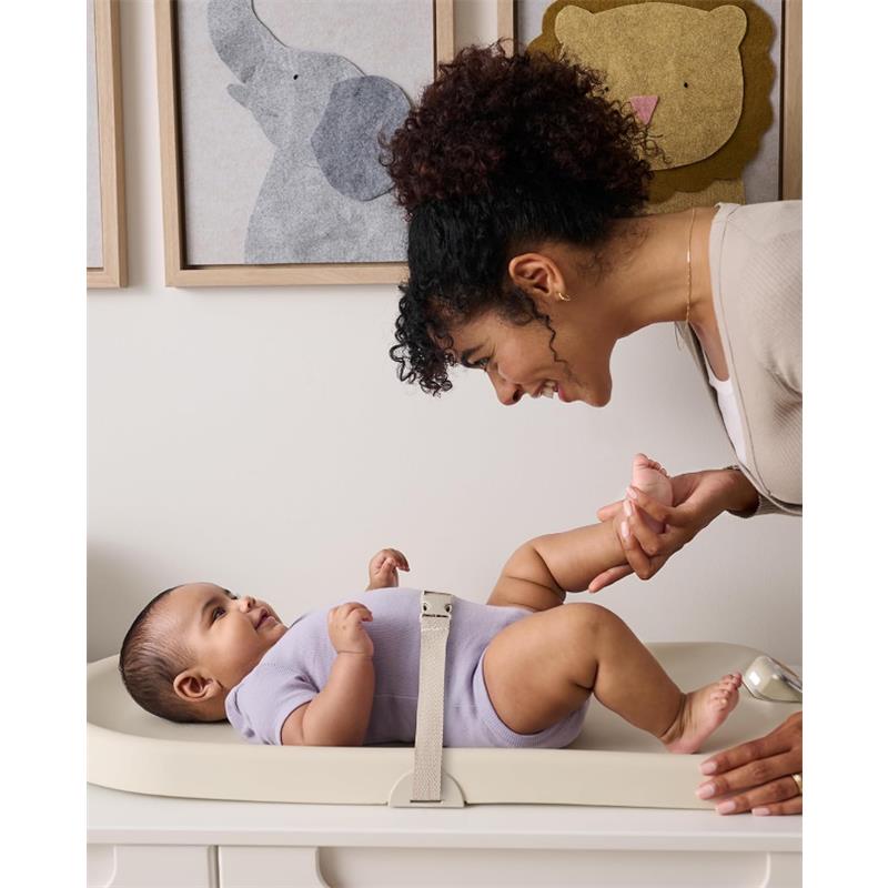 Skip Hop Baby Changing Pad Nursery Style Light-Up & Diaper Change, Oat Image 6