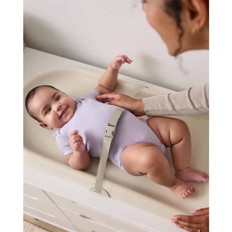 Skip Hop Baby Changing Pad Nursery Style Light-Up & Diaper Change, Oat Image 7