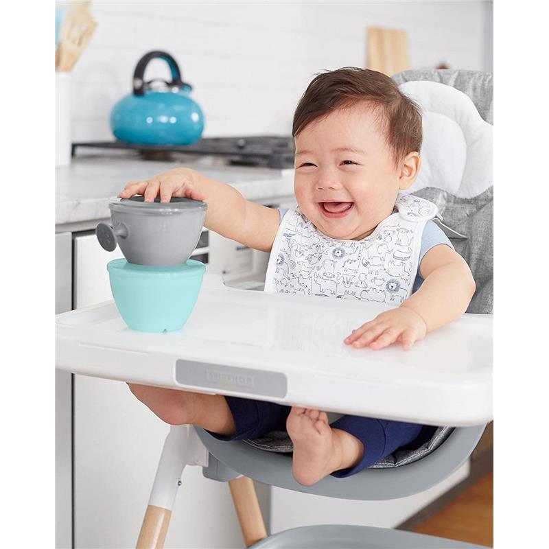 Skip Hop - Baby Feeding Mealtime Gift Set, Grey/Teal Image 5