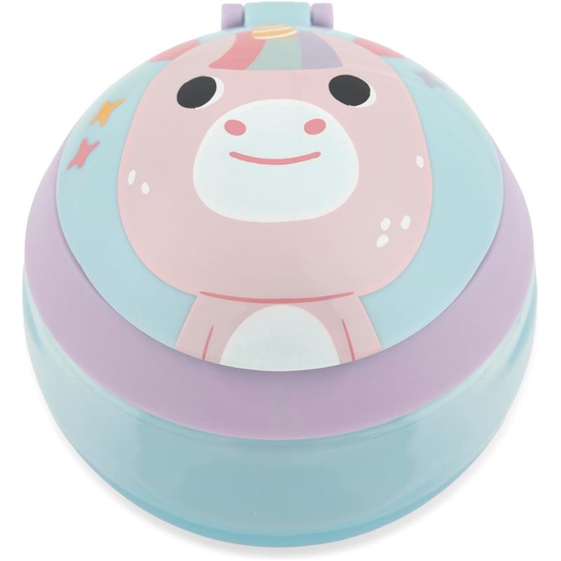 Skip Hop Baby Snack Container Mealtime Snack Cup, Besties Squad Unicorn Image 2