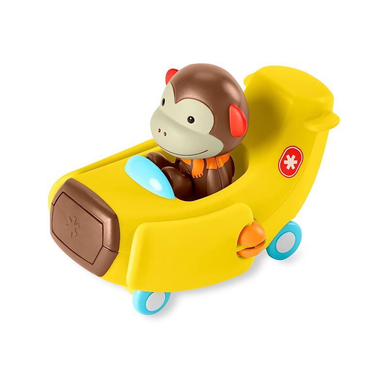 Skip Hop - Car Plane Toy with Monkey Figurine, Zoo Crew Image 2