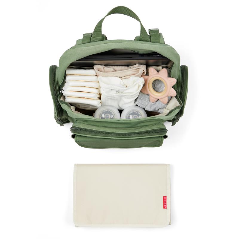 Skip Hop Diaper Bag Backpack with Portable Changing Pad, Sage Image 2
