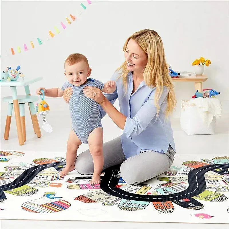 Skip Hop - Baby Play Mat Reversible, Vibrant Village Image 5